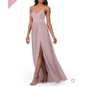 Azazie Kiri- Vintage Mauve Bridesmaids Dress